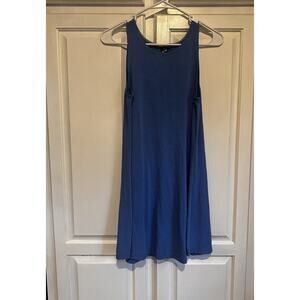 Free Fly Size Small Blue Bamboo Flex Sleeveless Tank Dress Stretch Comfort